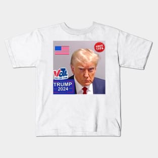 VOTE TRUMP OFFICIAL MUGSHOT Kids T-Shirt